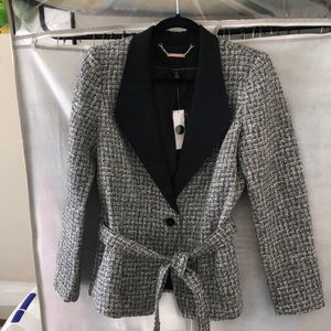 Jacket, Black, white, grey
